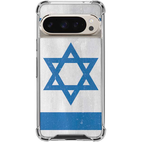 Israel Flag Distressed Pixel 9/9 Pro Clear Case